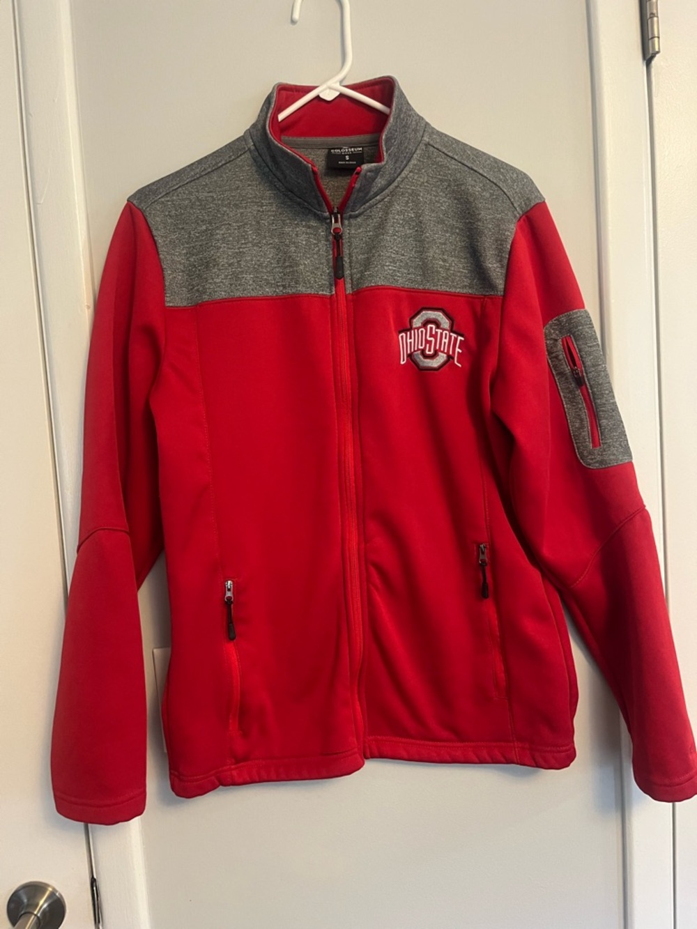 Ohio State Red & Gray Full-Zip Jacket